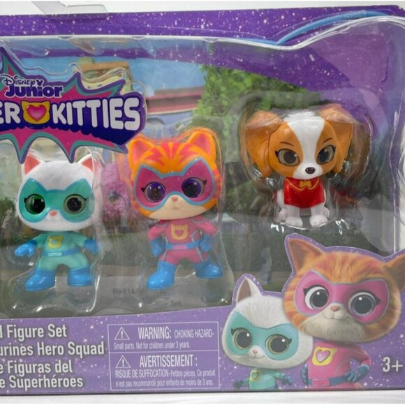Disney Junior SuperKitties Hero Squad 5 Mini Figure Set - Picture 7 of 8